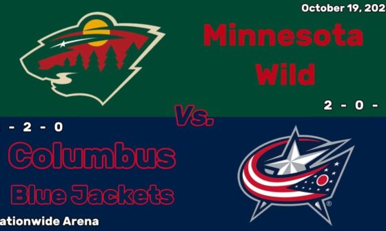 Minnesota Wild vs Columbus Blue Jackets | October 19, 2024 | All Goals