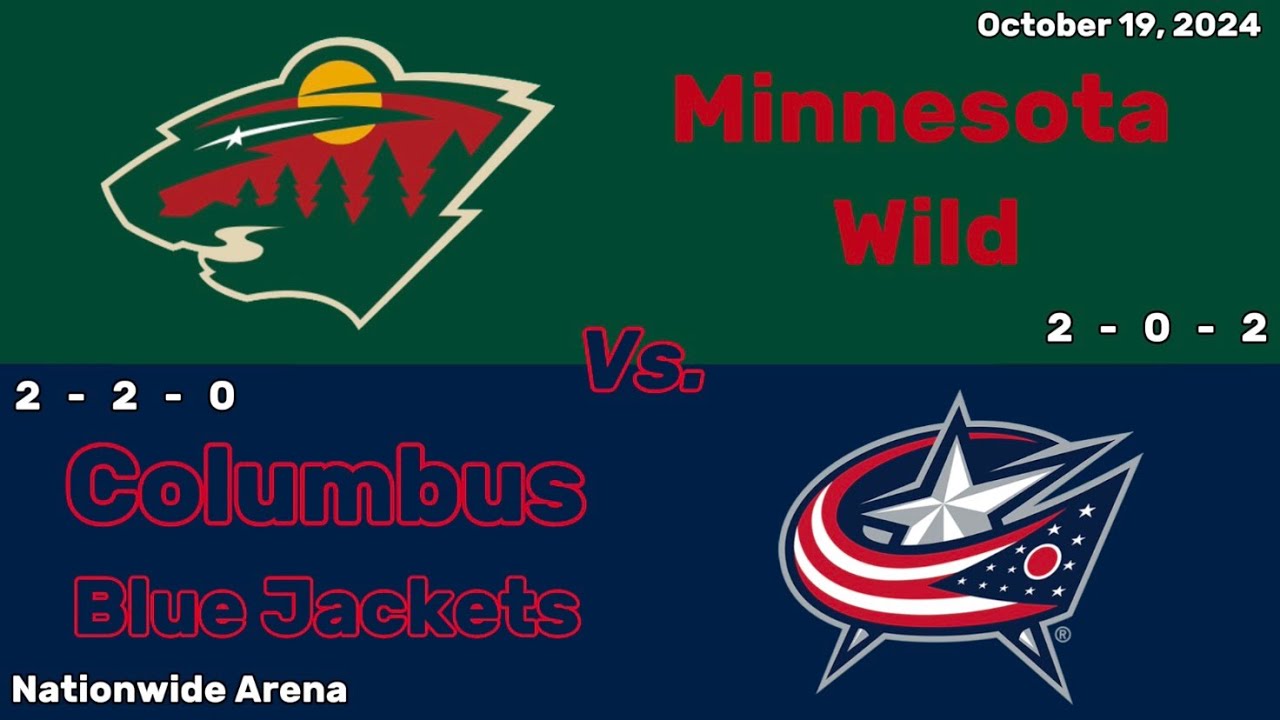 Minnesota Wild vs Columbus Blue Jackets | October 19, 2024 | All Goals