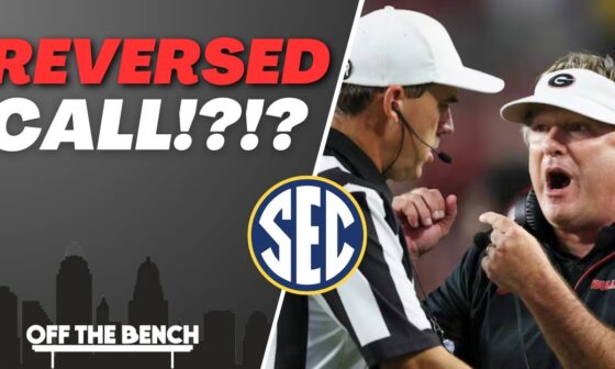 Refs Set Dangerous Precedent by Changing Pass Interference Call in Georgia at Texas! | OTB Clips