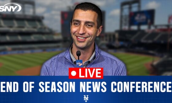 David Stearns end of season news conference | NY Mets | SNY