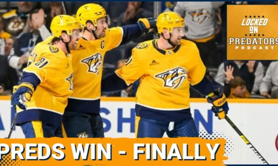 Nashville Predators Get First Win, Juuse Saros Earns Shutout Over Boston Bruins