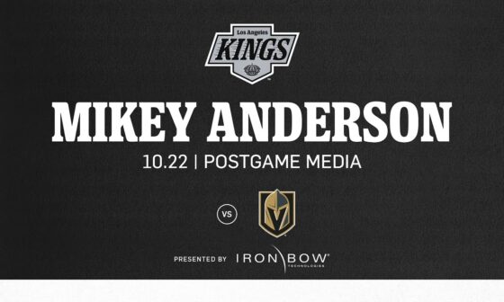 Defenseman Mikey Anderson | 10.22 LA Kings lose to Vegas Golden Knights