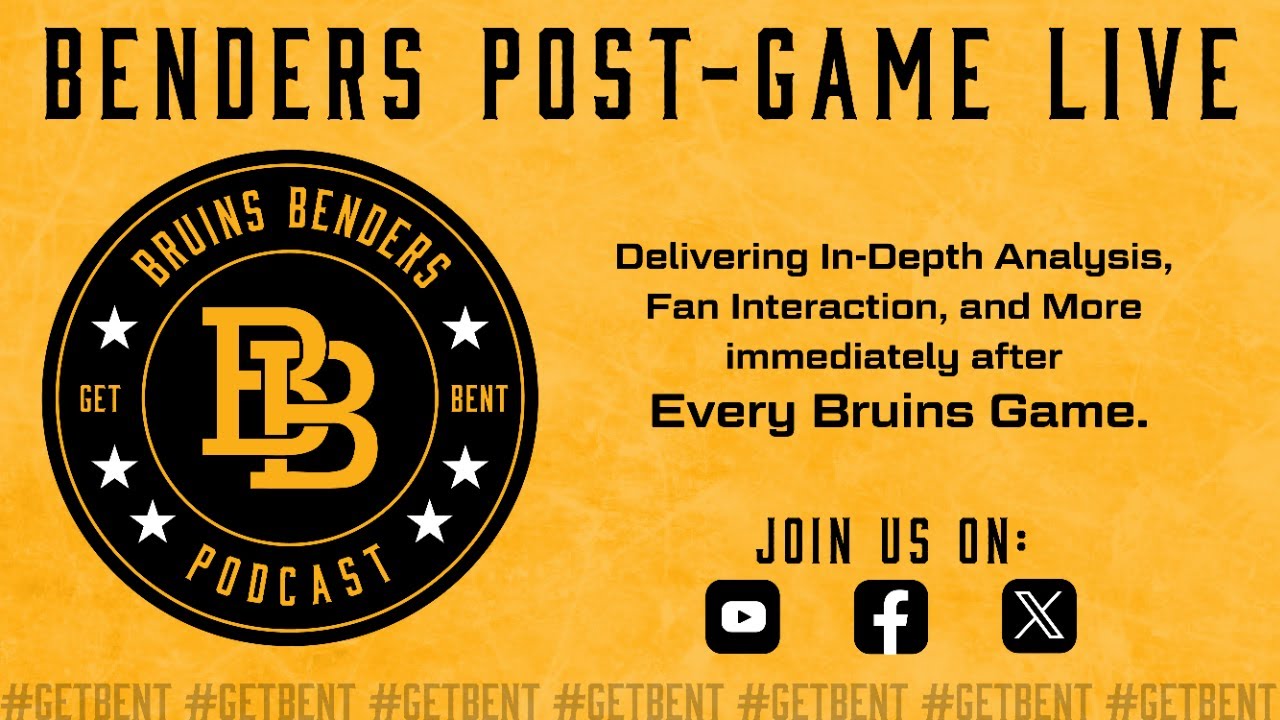 Bruins Benders Live: 10/22/24 vs. Nashville Predators