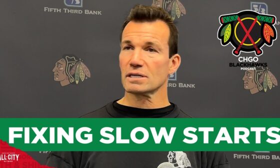 Chicago Blackhawks head coach Luke Richardson talks fixing slow starts | CHGO Blackhawks