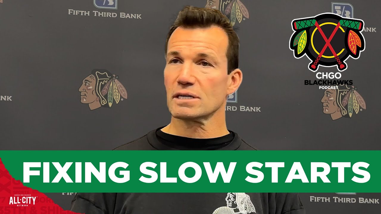 Chicago Blackhawks head coach Luke Richardson talks fixing slow starts | CHGO Blackhawks