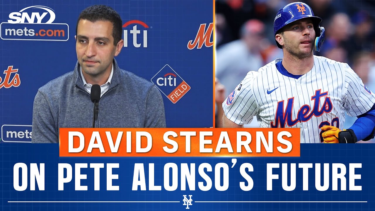 Mets president of baseball ops David Stearns addresses the upcoming free agency of Pete Alonso | SNY