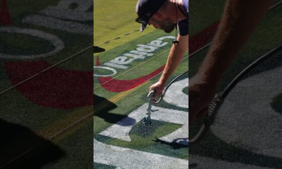 Dodger Stadium is getting prepped for the World Series!