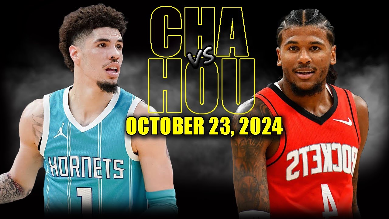 Charlotte Hornets vs Houston Rockets Full Game Highlights - October 23, 2024 | 2024-25 NBA Season