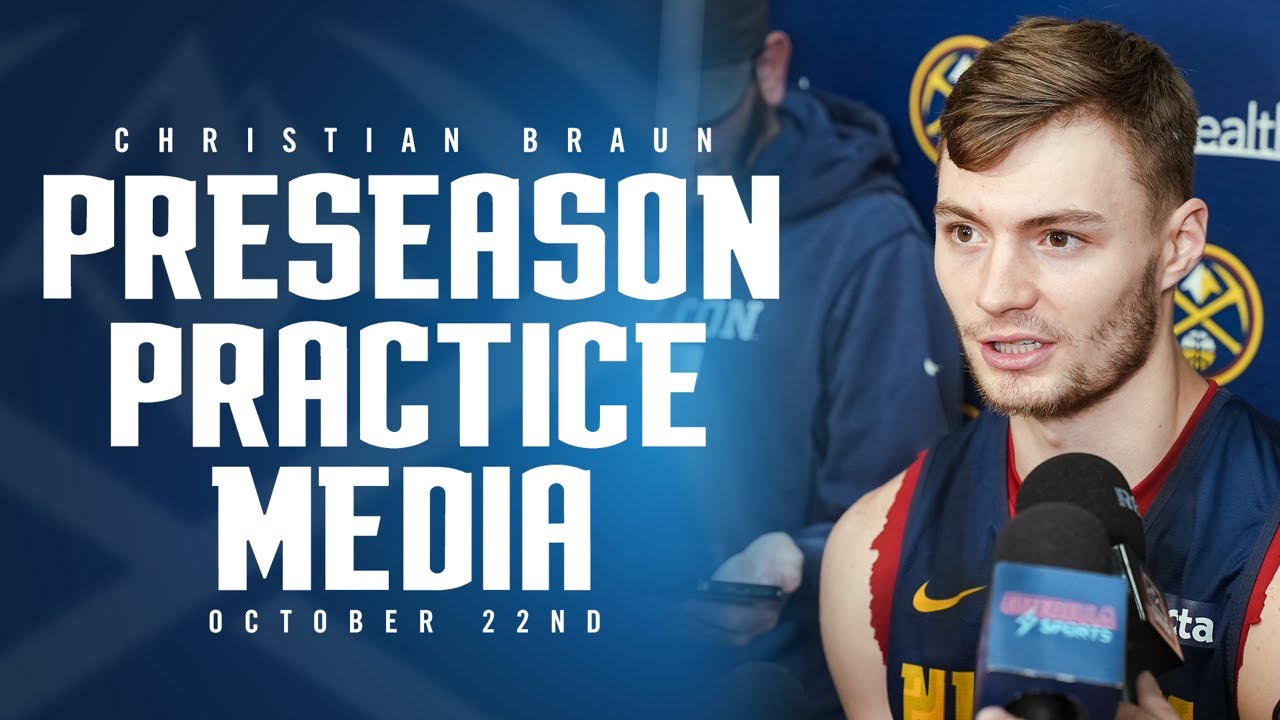 Christian Braun Post Practice Media 🎙 | Denver Nuggets Preseason