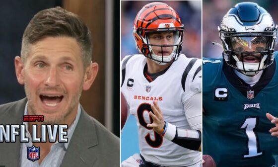 NFL LIVE | Dan Orlovsky BOLD predicts to Eagles vs Bengals: Jalen Hurts will outplay Joe Burrow