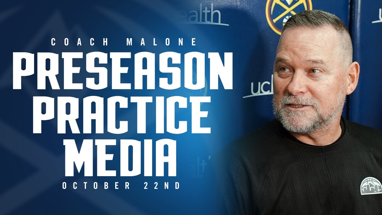 Coach Malone Post Practice Media 🎙 | Denver Nuggets Preseason