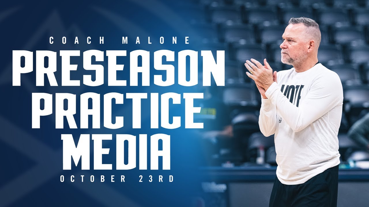 Coach Malone Post Practice Media 🎙 | Denver Nuggets Preseason