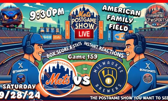 Mets PostGame Show | Mets vs Brewers Game Recap | New York Mets | Milwaukee Brewers | Mets Talk