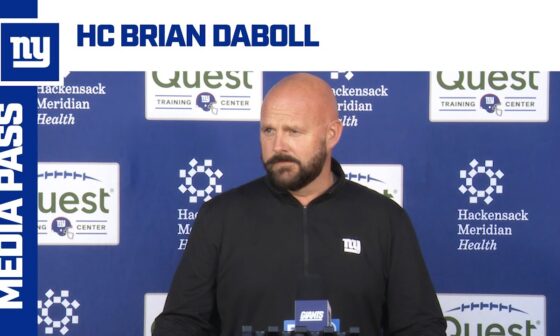 Brian Daboll Previews Monday Night Football vs. Steelers | New York Giants