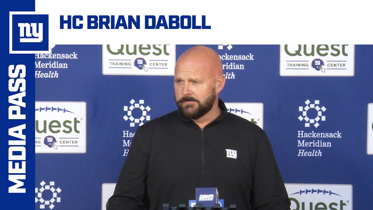 Brian Daboll Previews Monday Night Football vs. Steelers | New York Giants