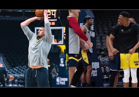 Russel Westbrook Is Hype And Jokic Is Playing Denver Nuggets Practice Before Season Opener