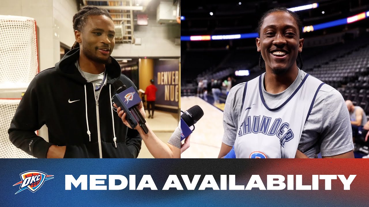 One on One w/ Cason Wallace + Jalen Williams Media Availability | October 24, 2024 | OKC Thunder