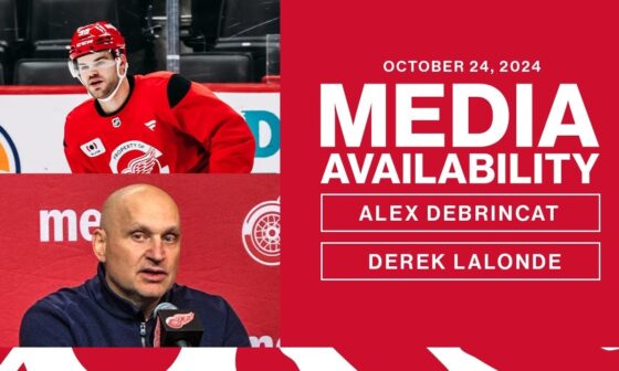 Alex DeBrincat & Derek Lalonde Media Availability | Oct. 24, 2024