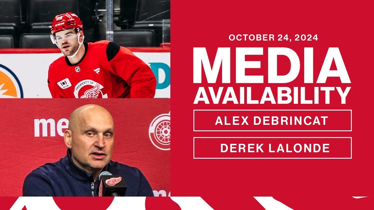 Alex DeBrincat & Derek Lalonde Media Availability | Oct. 24, 2024