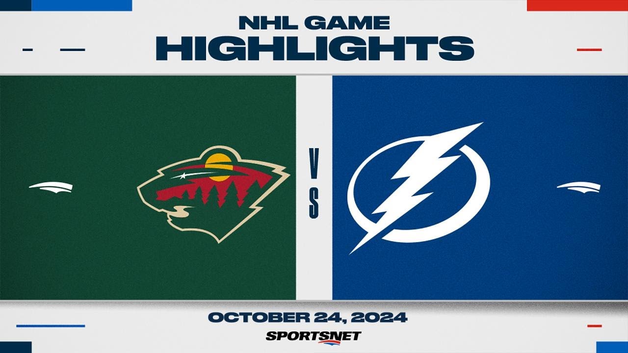 NHL Highlights | Wild vs. Lightning - October 24, 2024