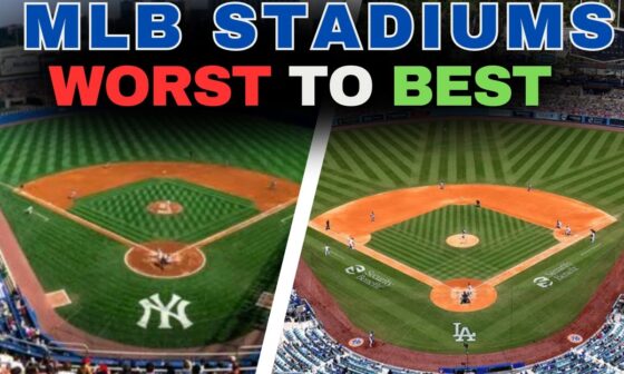 Ranking MLB Stadiums from WORST to BEST! #mlb #dodgers #yankees #mlbstadiums