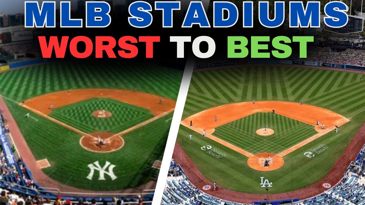 Ranking MLB Stadiums from WORST to BEST! #mlb #dodgers #yankees #mlbstadiums