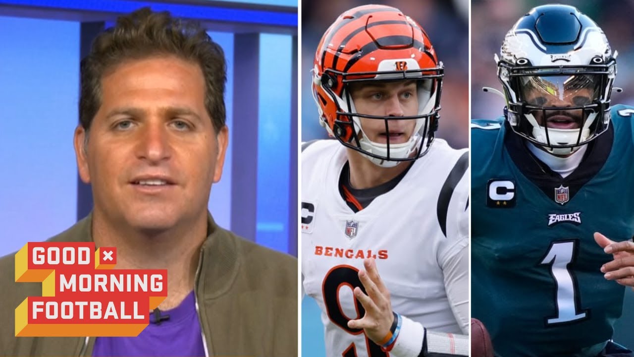 GMFB | "Jalen Hurts is better than Joe Burrow" - Peter Schrager breaks down Eagles vs Bengals