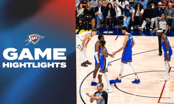 OKC Thunder at Denver Nuggets | Game Highlights | October 24, 2024