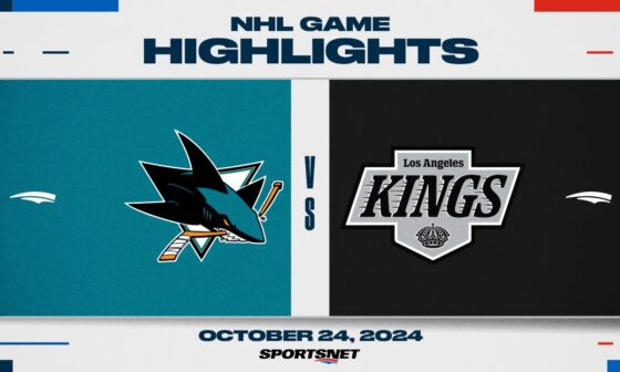 NHL Highlights | Sharks vs. Kings - October 24, 2024