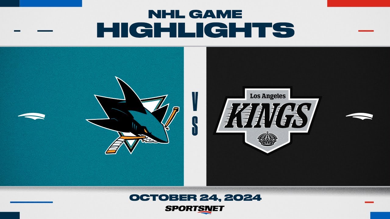 NHL Highlights | Sharks vs. Kings - October 24, 2024