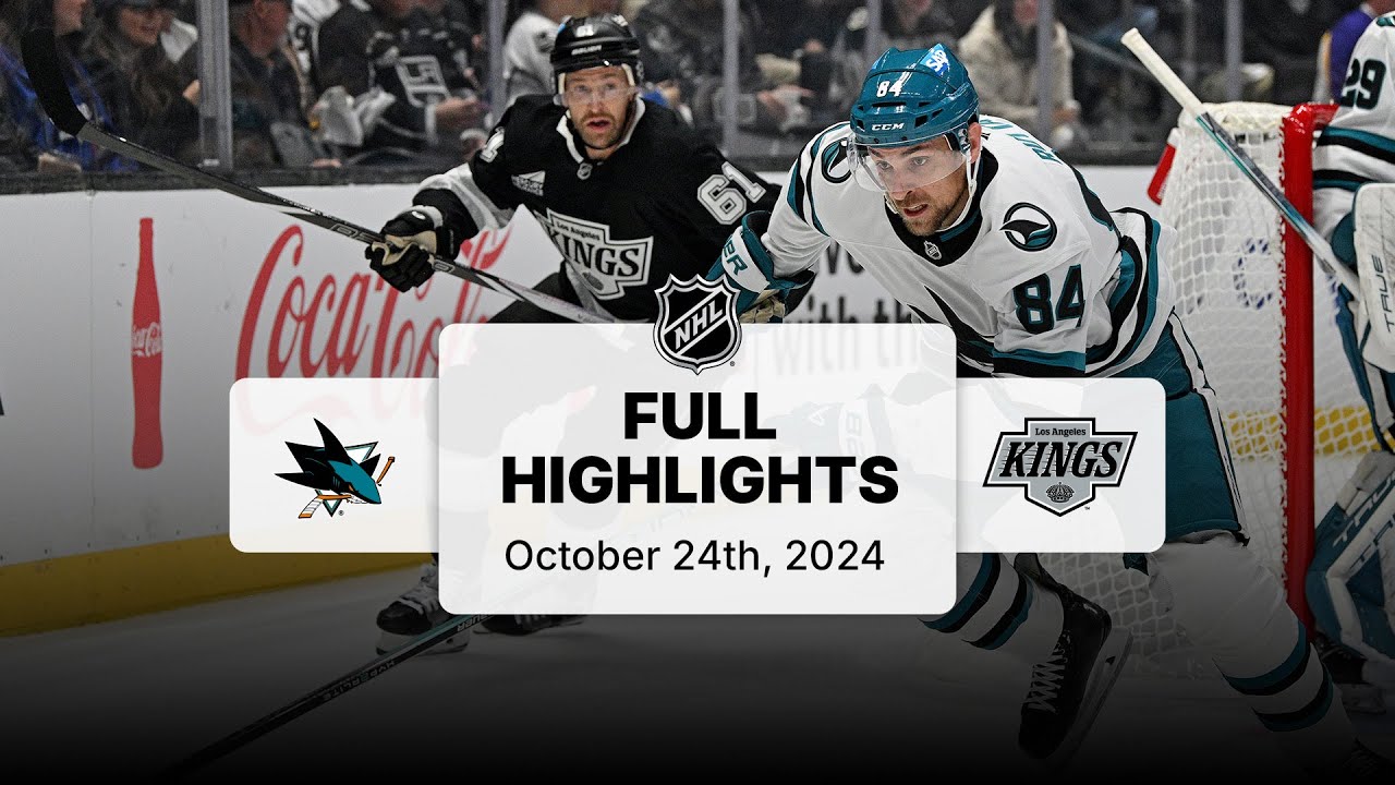 Sharks at Kings | October 24, 2024 | NHL Full Game Highlights