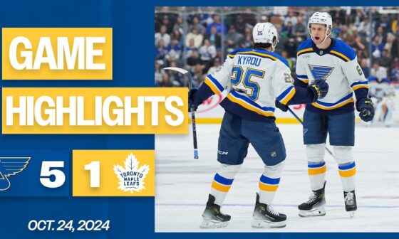 Game Highlights: Blues 5, Maple Leafs 1