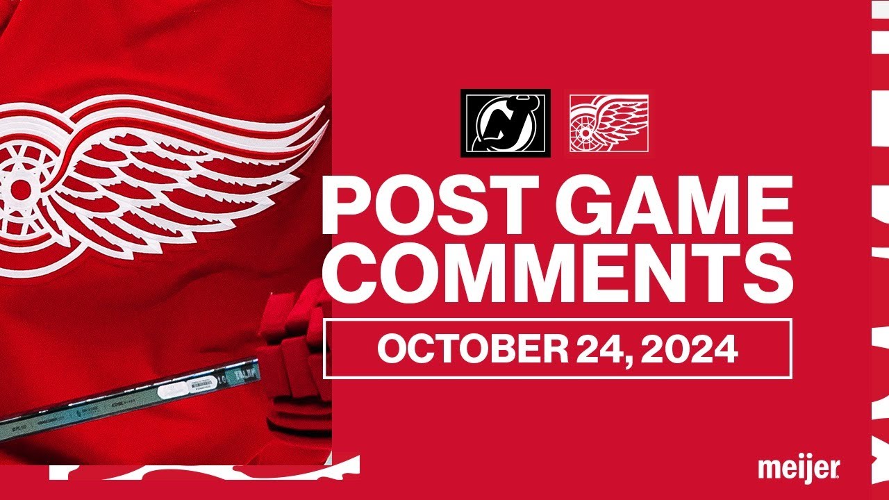 Dylan Larkin, Alex DeBrincat, Derek Lalonde Post Game | Oct. 24 vs DET