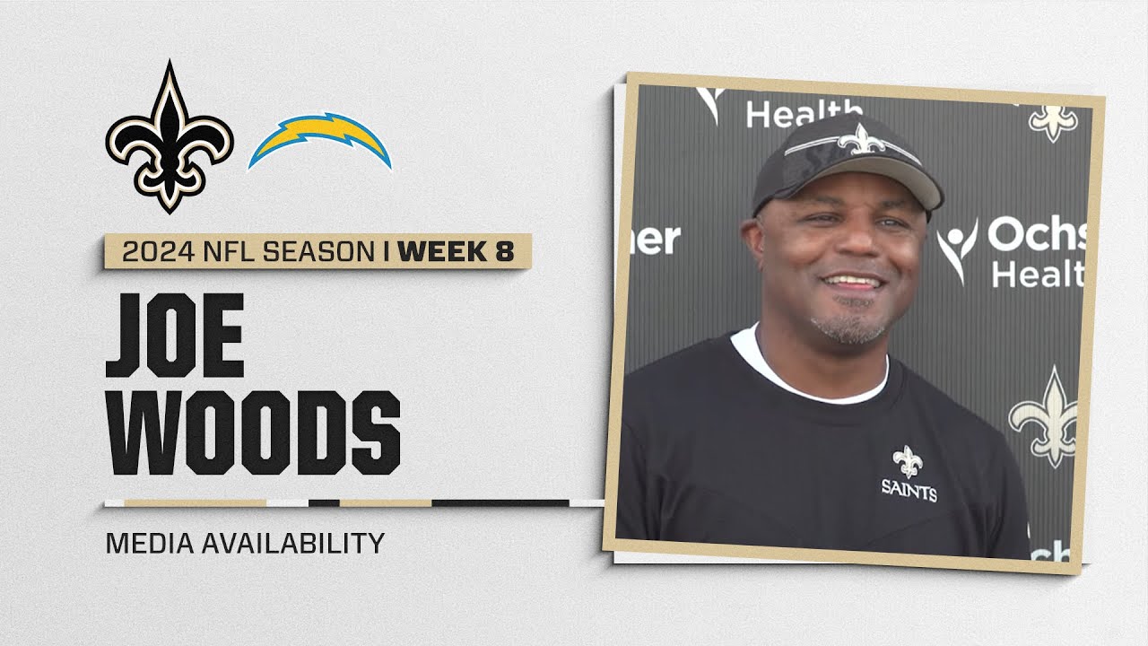 Joe Woods on Chargers offense, Kool-Aid McKinstry | New Orleans Saints