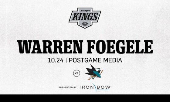 Forward Warren Foegele | 10.24 LA Kings beat the San Jose Sharks on Opening Night