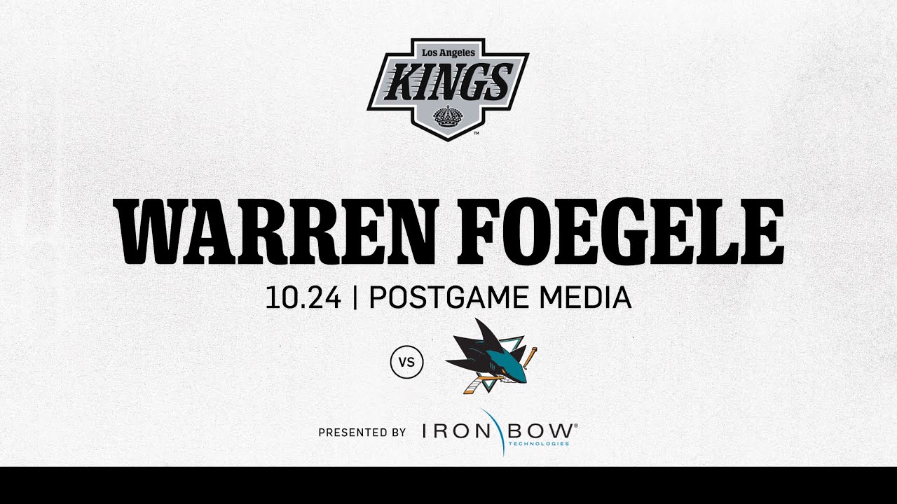 Forward Warren Foegele | 10.24 LA Kings beat the San Jose Sharks on Opening Night