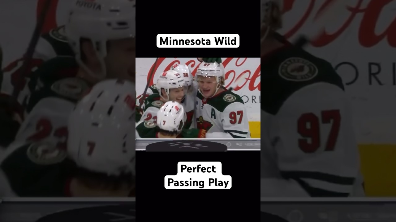 Kaprizov and  Zuccarello work give and go to perfection for Minnesota Wild #hockey #nhl #sports