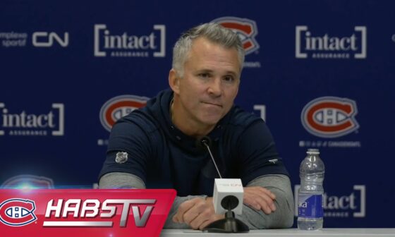 St-Louis addresses the media at practice | FULL PRESS CONFERENCE