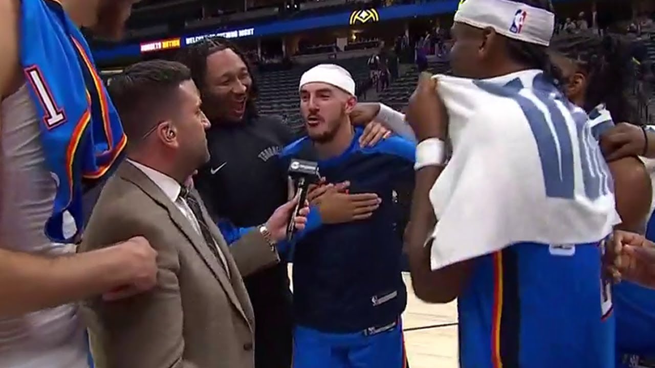 Alex Caruso Surprises with a Bark during Postgame Interview 😂