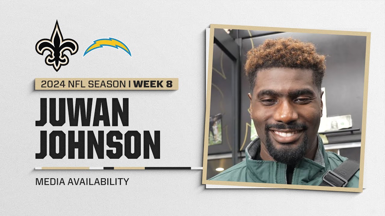 Juwan Johnson on returning players, Chargers defense | New Orleans Saints