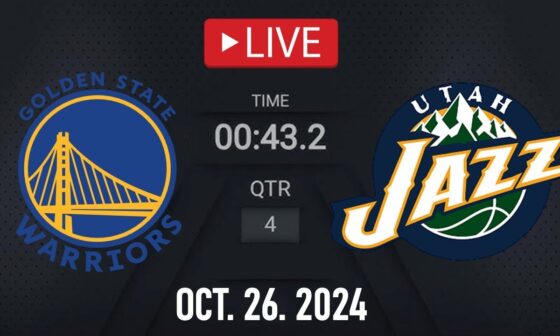 NBA LIVE! Golden State Warriors vs Utah Jazz | October 26, 2024 | Jazz vs Warriors LIVE NBA 2K25