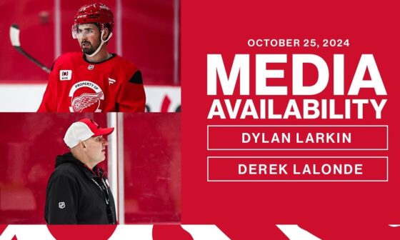 Dylan Larkin & Derek Lalonde Media Availability | Oct. 25, 2024