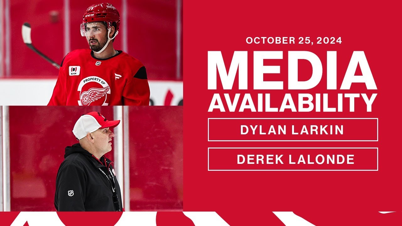 Dylan Larkin & Derek Lalonde Media Availability | Oct. 25, 2024