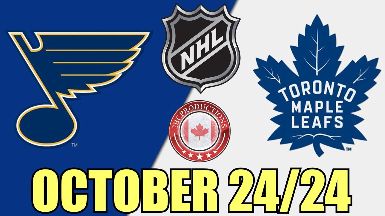 Toronto Maple Leafs vs St Louis Blues OCT 24 24 w/Superbman