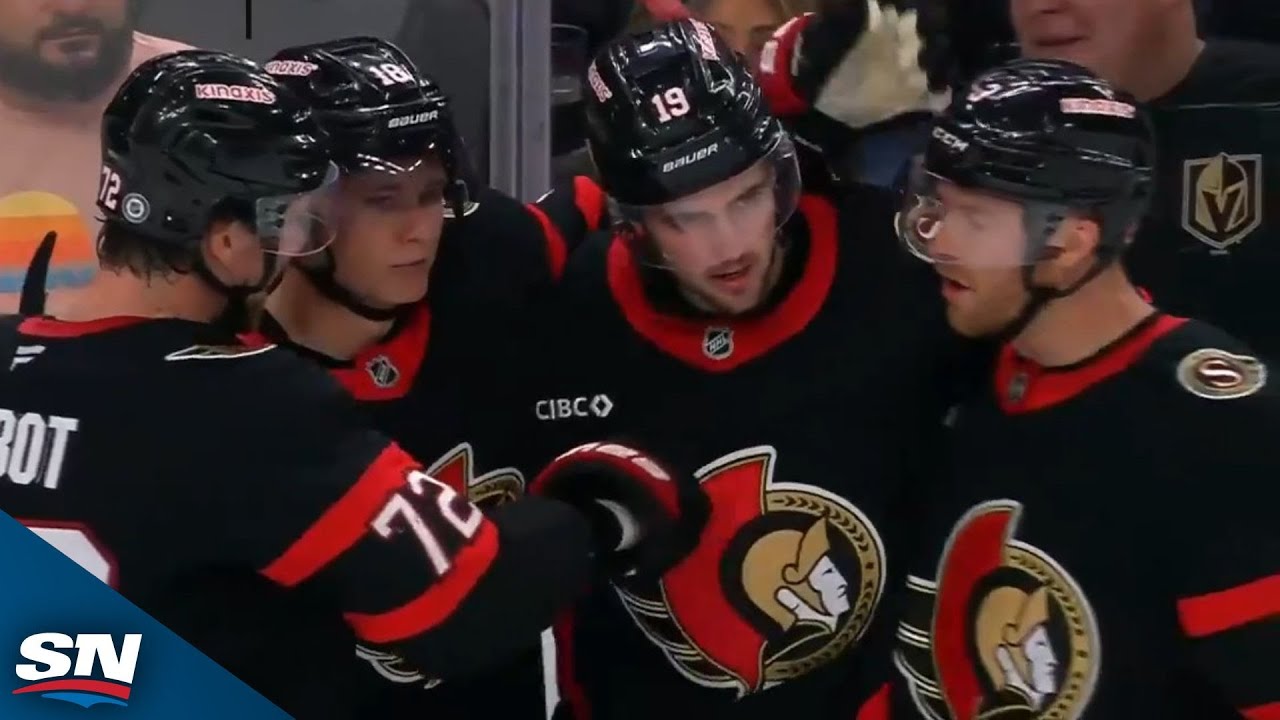 Senators' Drake Batherson Stops The Bleeding After Golden Knights Score Twice In 21 Seconds