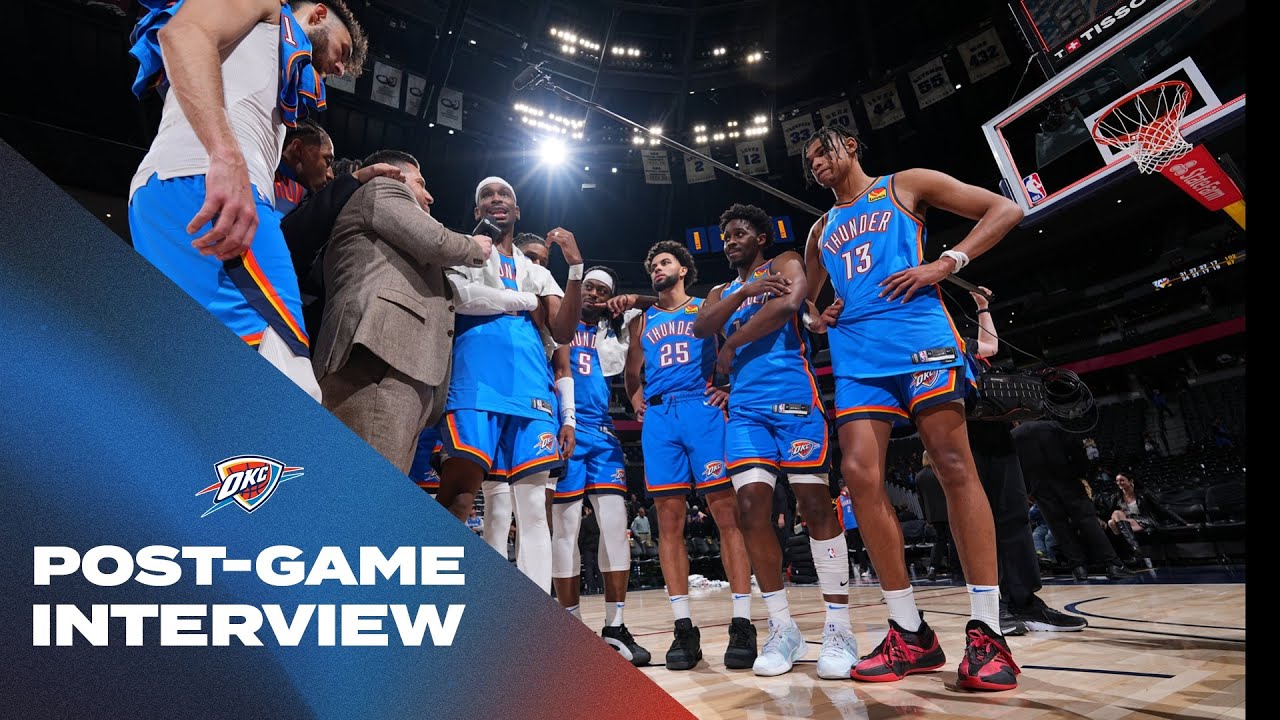 ❝Chemistry is apparent...❞ | OKC Thunder at Denver Nuggets Post-Game Interview | October 24, 2024