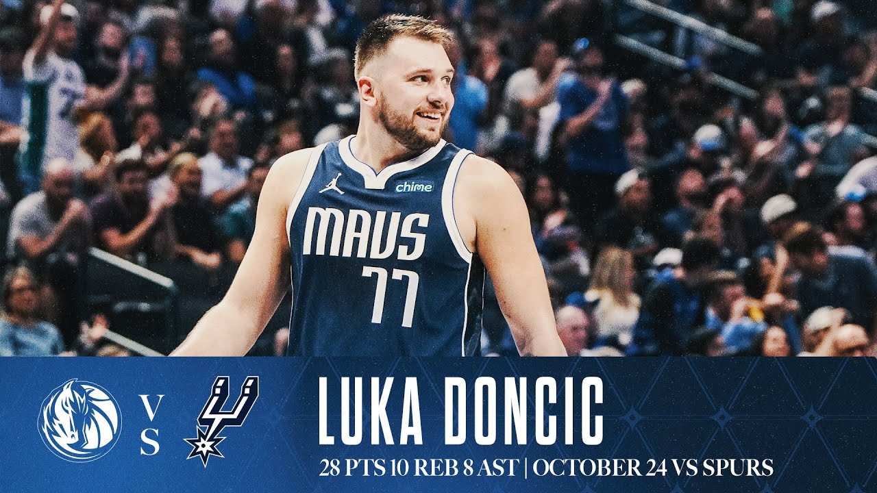 Luka Doncic (28 Points) Highlights vs. Spurs | October 24, 2024