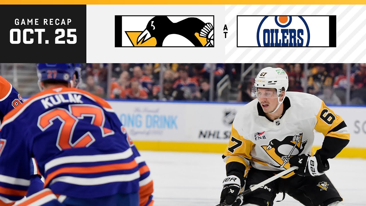 GAME RECAP: Penguins at Oilers (10.25.24) | Pittsburgh Plays the First of Back-to-Back Games