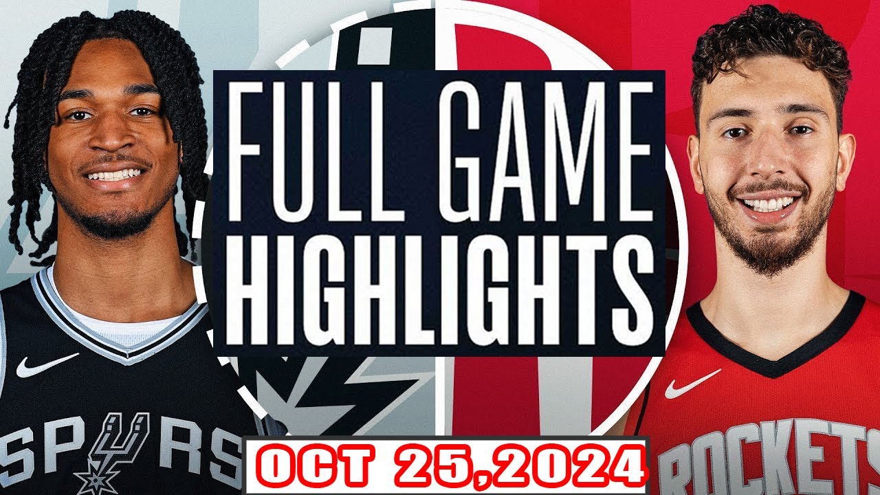 Houston Rocket Vs San Antonio Spurs FULL GAME Highlights Oct 25,2024 NBA Season