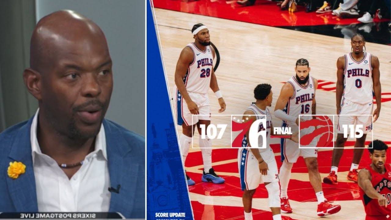 Marc Jackson reacts to Philadelphia 76ers 115-107 loss to Toronto Raptors; Tyrese Maxey 28 Pts